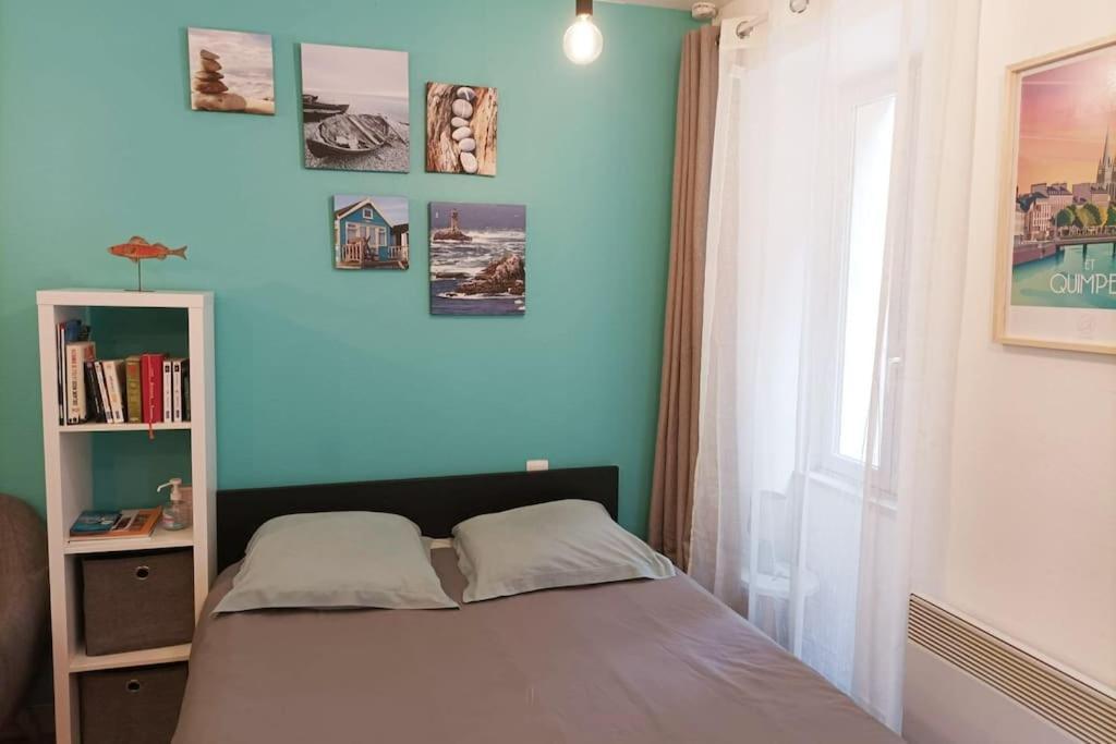 Oo Le Jardin Oo Paisible Studio Equipe Et Bien Place Quimper Exterior foto